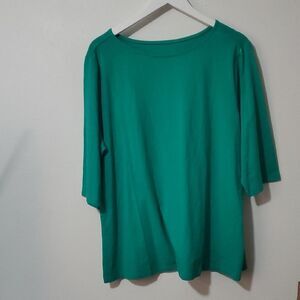 Essentials Jade Green Long Sleeve Tee